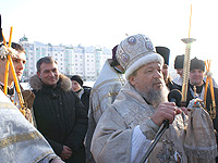 В праздник Крещения Господня архиепископ Антоний совершил Божественную литургию в Богоявленском соборе г. Орла. 19 января 2012 г.