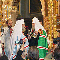 Послание Святейшего Патриарха по случаю пятилетия подписания Акта о каноническом общении между Московским Патриархатом и РПЦЗ Послание Святейшего Патриарха по случаю пятилетия подписания Акта о каноническом общении между Московским Патриархатом и РПЦЗ